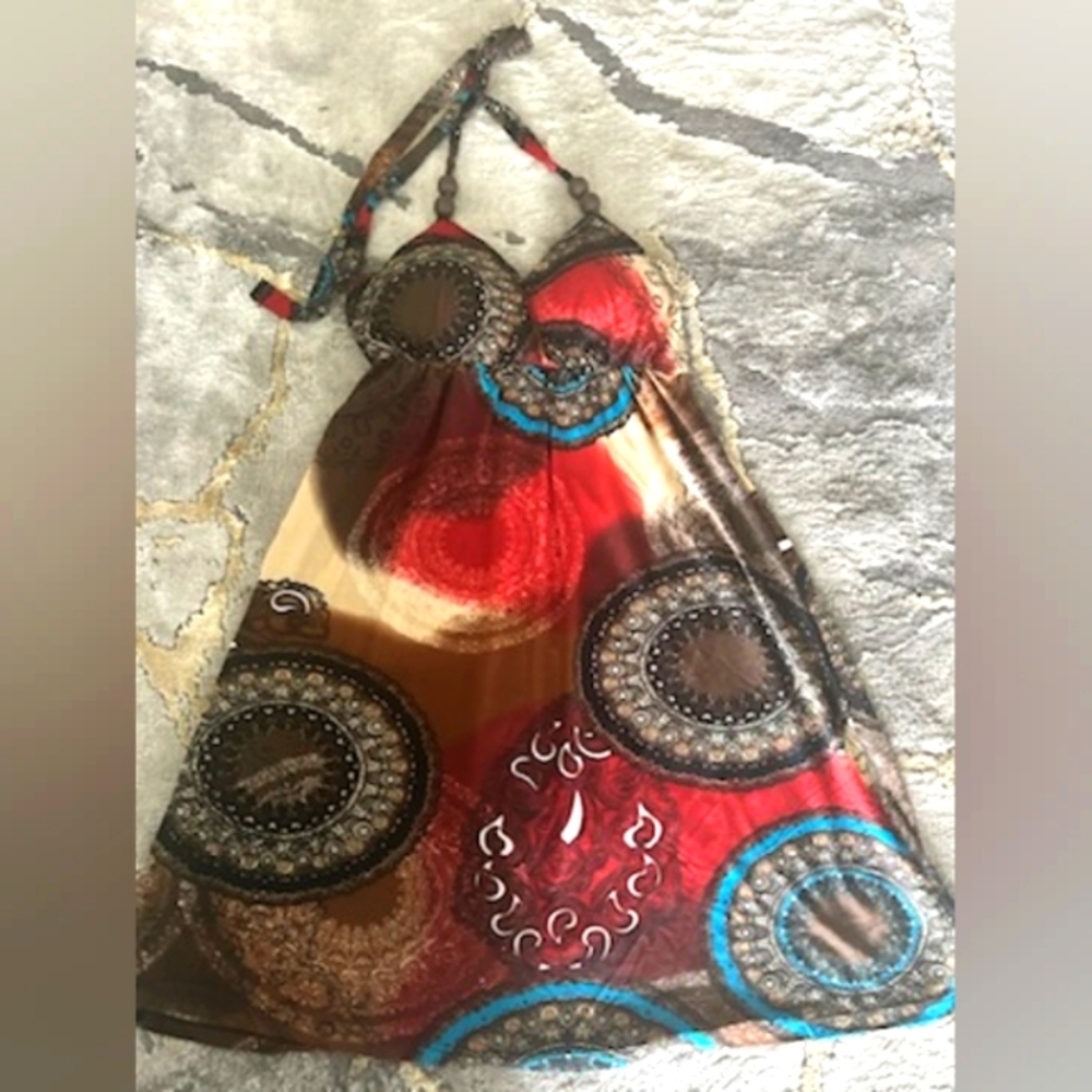 A multi color summer dress